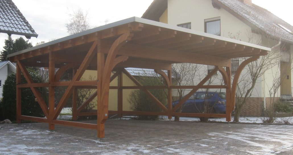 Carport mit Geräteraum